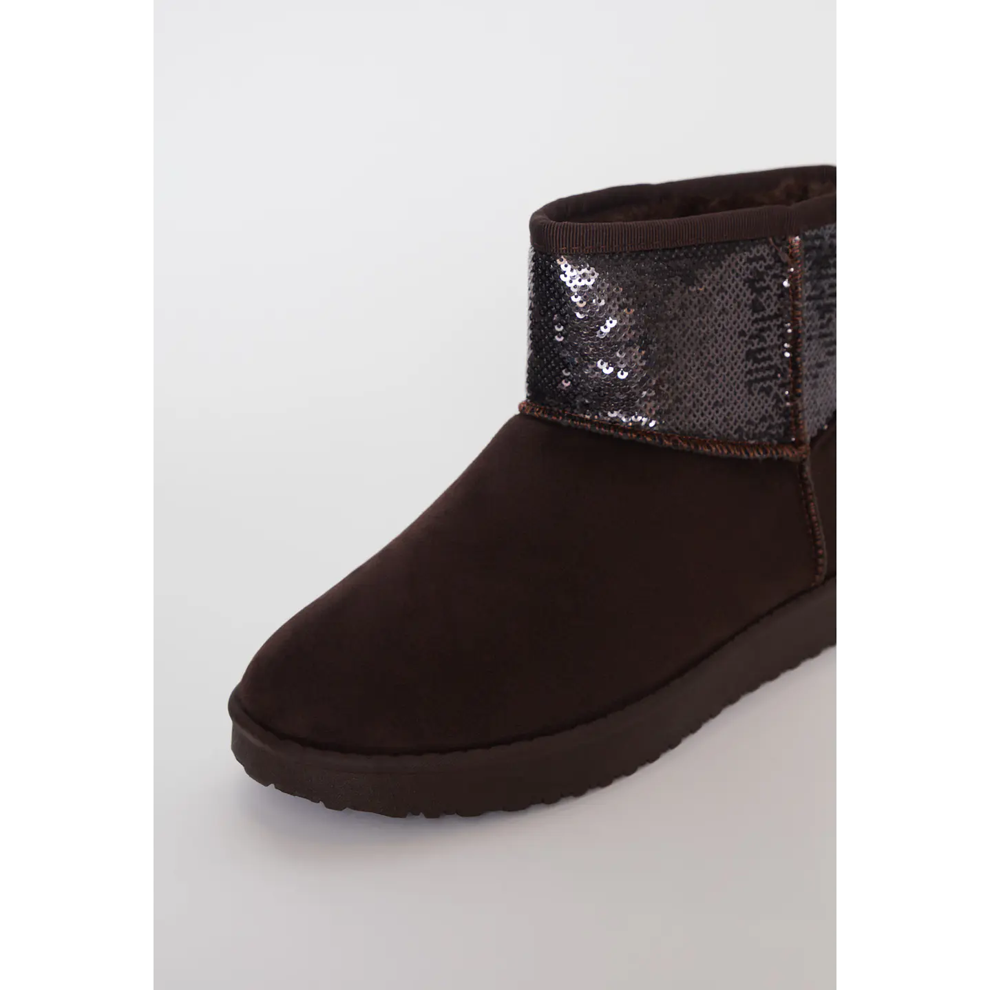 Bota Comfy Brillos Mujer Café Familyshop 2