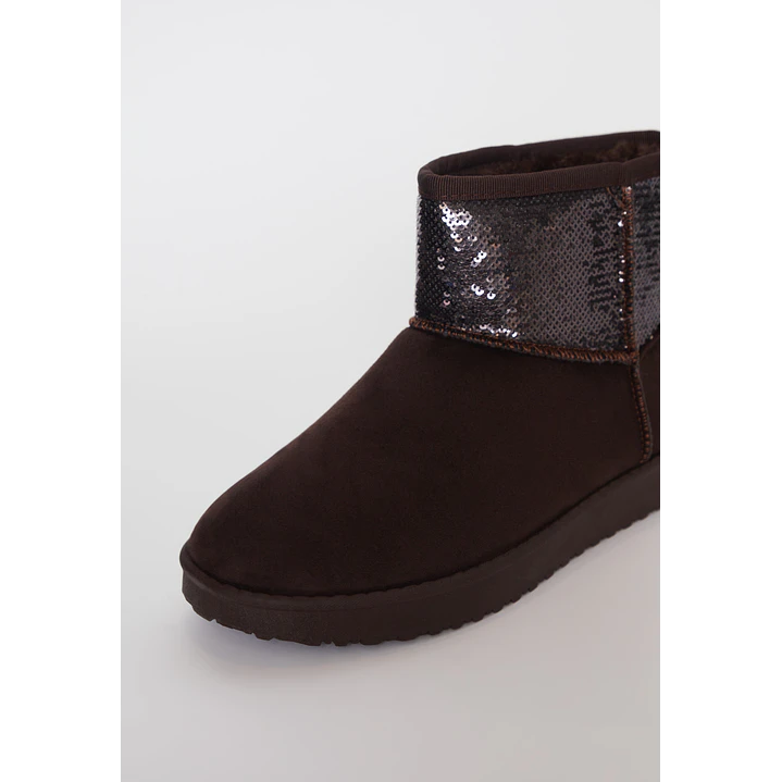 Bota Brillo Mujer Café Familyshop 2