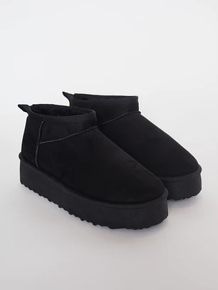 Bota Media Mujer Negro Familyshop
