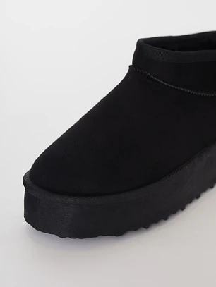 Bota Media Mujer Negro Familyshop