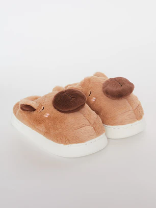 Pantufla Animal Mujer Café Familyshop