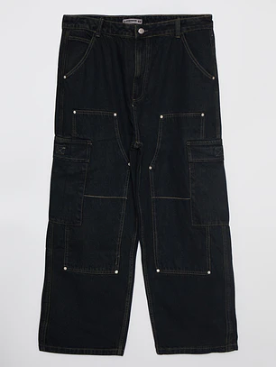 Jeans Carpintero Cargo Hombre Azul Familyshop