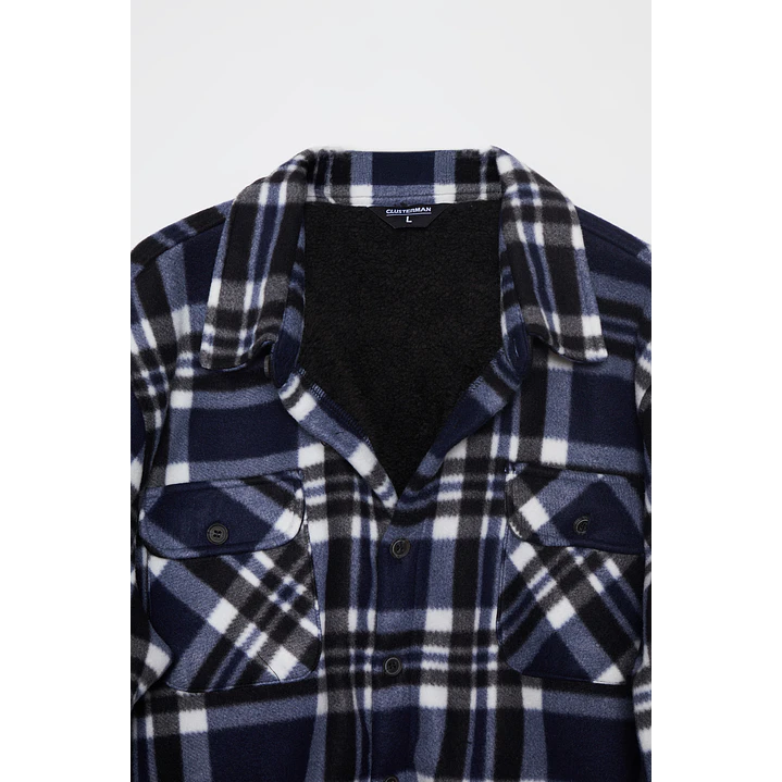 Chaqueta Escocesa Franela Hombre Azul Familyshop 2