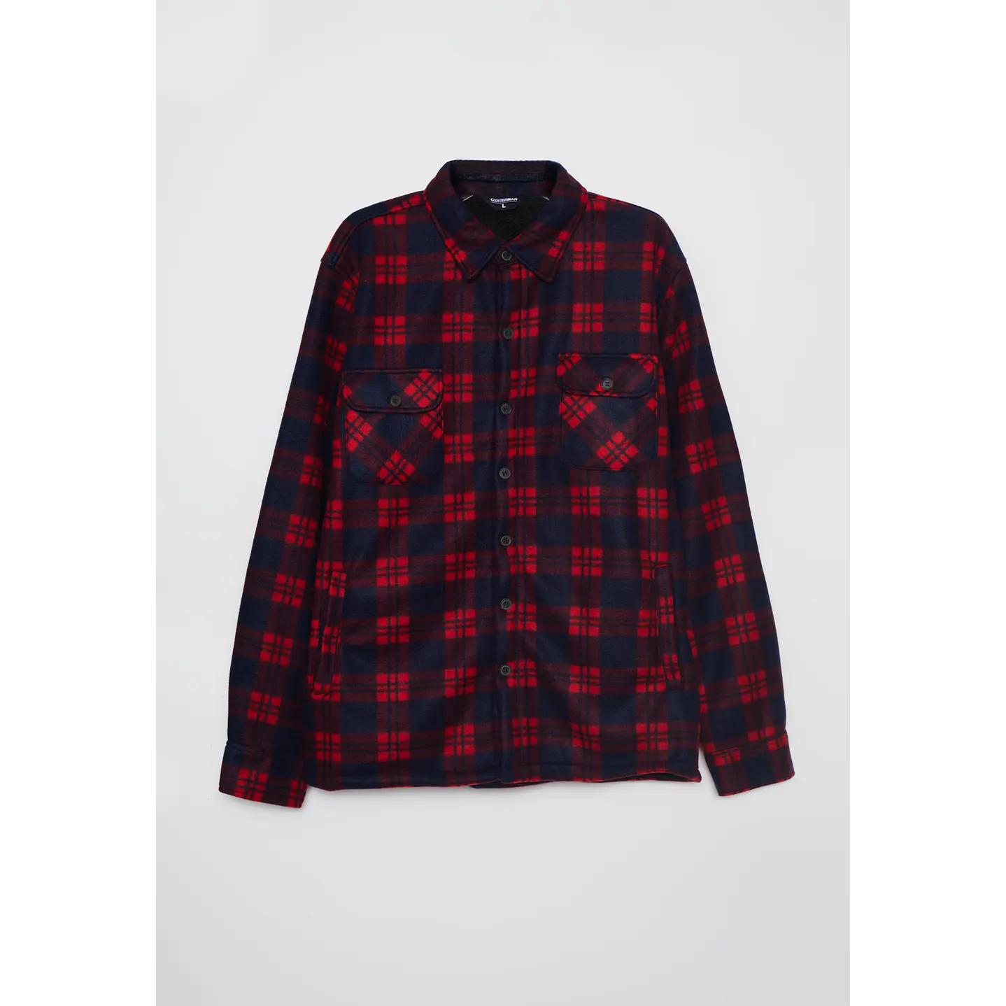 Chaqueta Escocesa Franela Hombre Rojo Familyshop 4