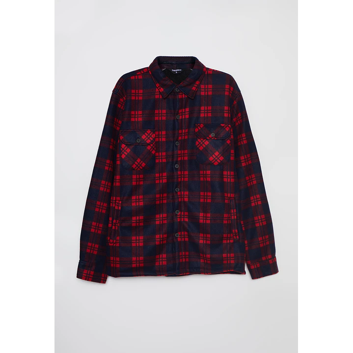 Chaqueta Escocesa Hombre Rojo Familyshop 1