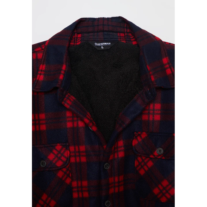 Chaqueta Escocesa Hombre Rojo Familyshop 2