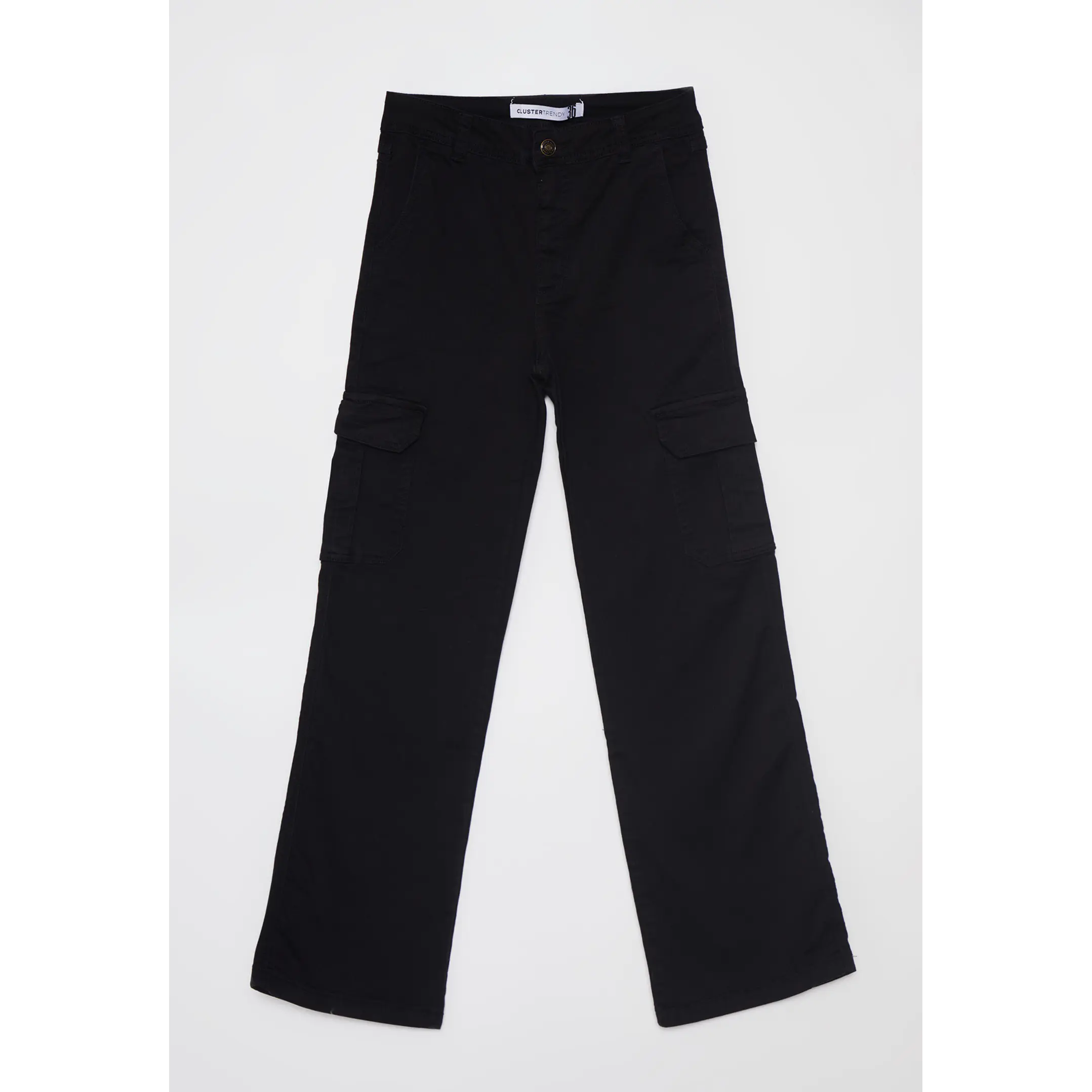 Pantalón Wide Leg Mujer Negro Familyshop 1