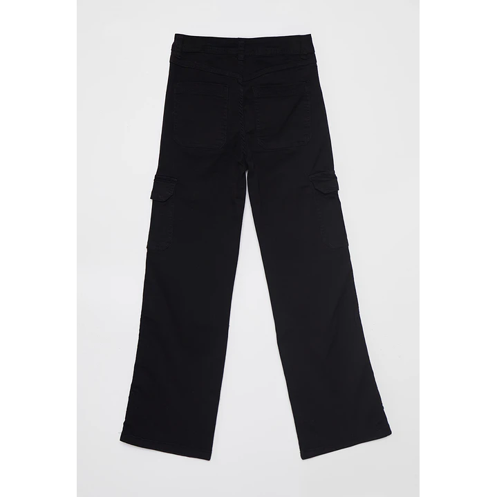 Pantalón Wide Leg Mujer Negro Familyshop 2