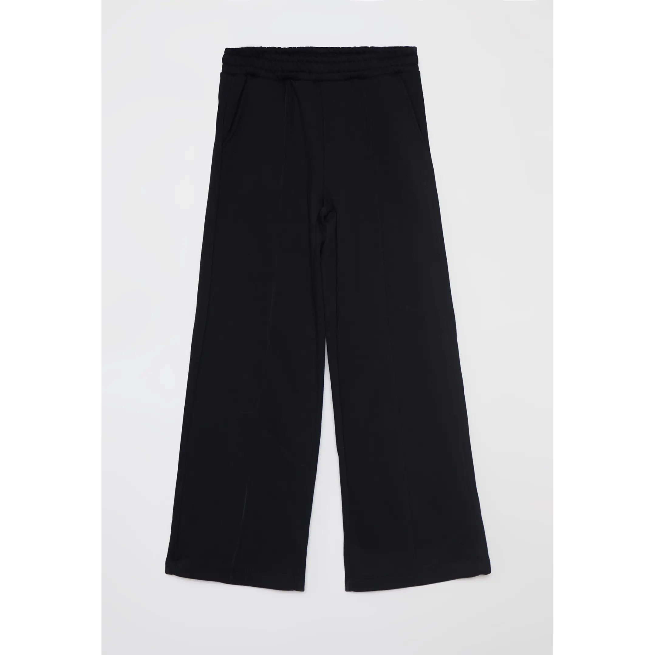 Pantalón Buzo Wide Leg Mujer Negro Familyshop 1