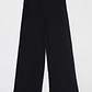 Pantalón Buzo Wide Leg Mujer Negro Familyshop - Miniatura 1