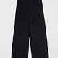 Pantalón Buzo Wide Leg Mujer Negro Familyshop - Miniatura 2