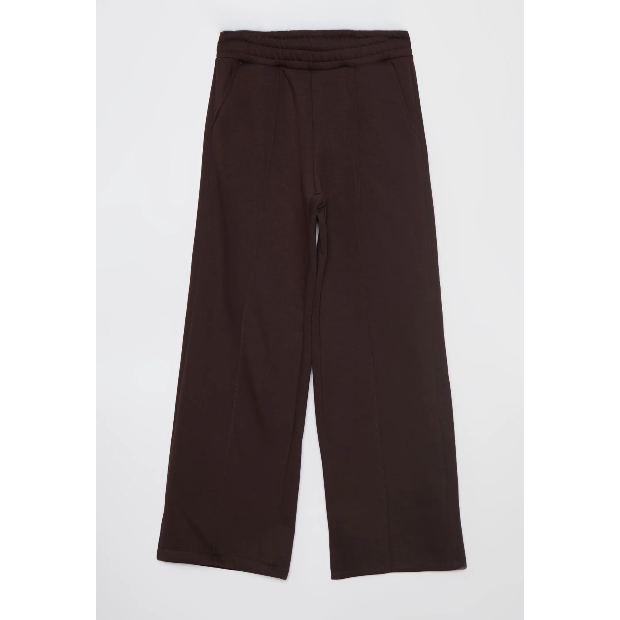 Pantalón Buzo Wide Leg Mujer Café Familyshop 2