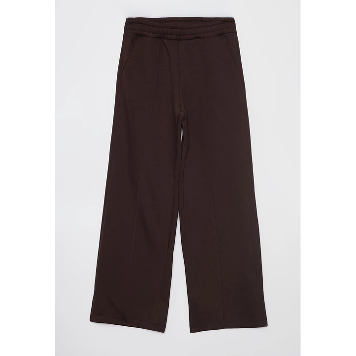 Pantalón Buzo Wide Leg Mujer Café Familyshop 2