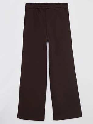 Pantalón Buzo Wide Leg Mujer Café Familyshop