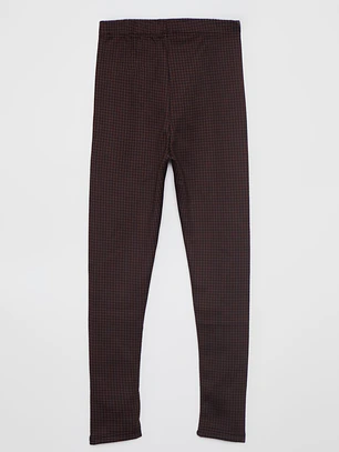 Calza Térmica Cuadros Mujer Café Familyshop