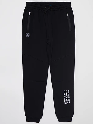 Pantalón Buzo Cortes Lolo Negro Familyshop