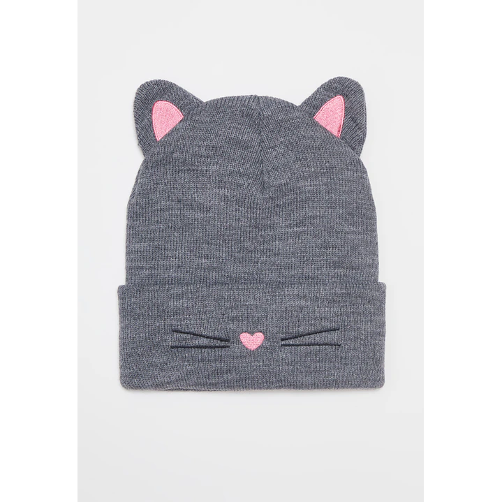 Gorro Gatitos Niña Gris Familyshop 1