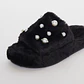 Pantufla Perlas Mujer Negro Familyshop - Miniatura 2