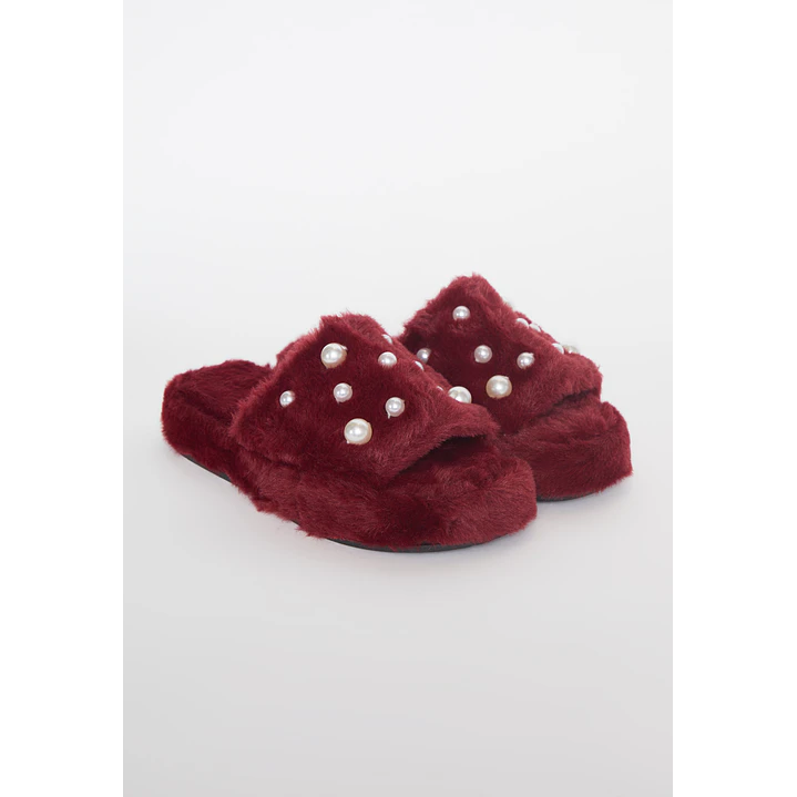 Pantufla Perlas Mujer Celeste Familyshop 1