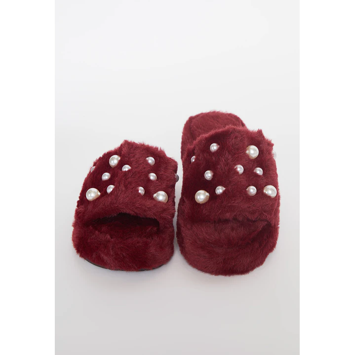 Pantufla Perlas Mujer Celeste Familyshop 2