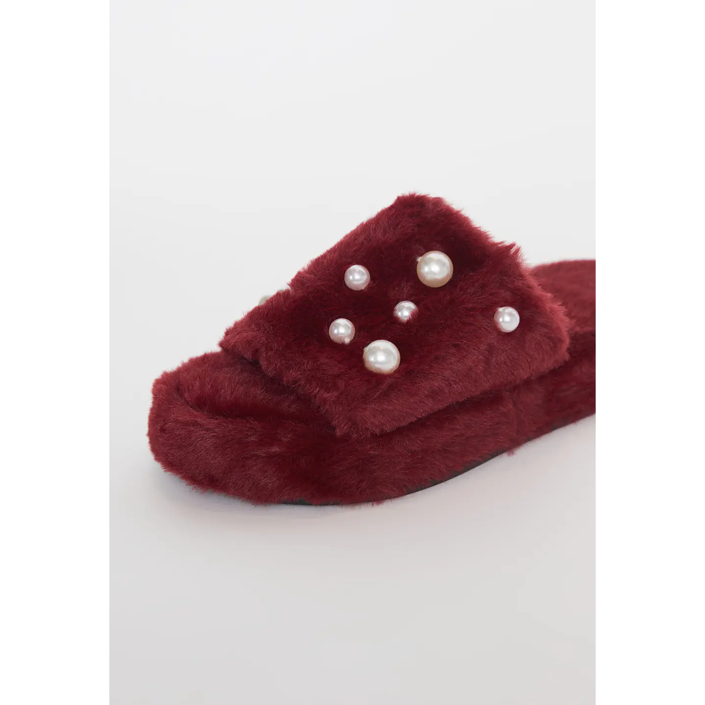 Pantufla Perlas Mujer Burdeo Familyshop 3