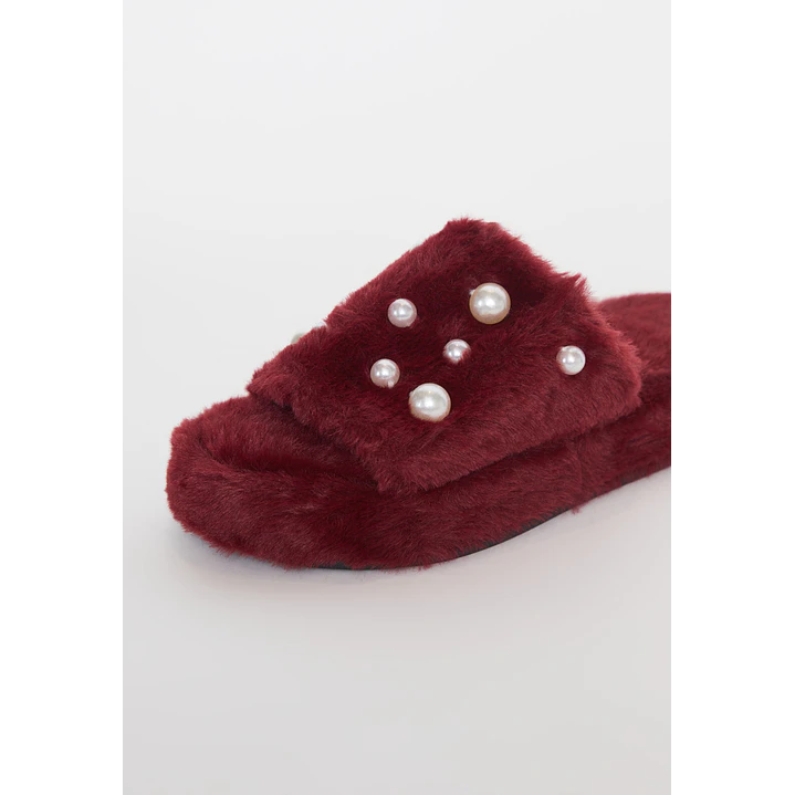 Pantufla Perlas Mujer Celeste Familyshop 3