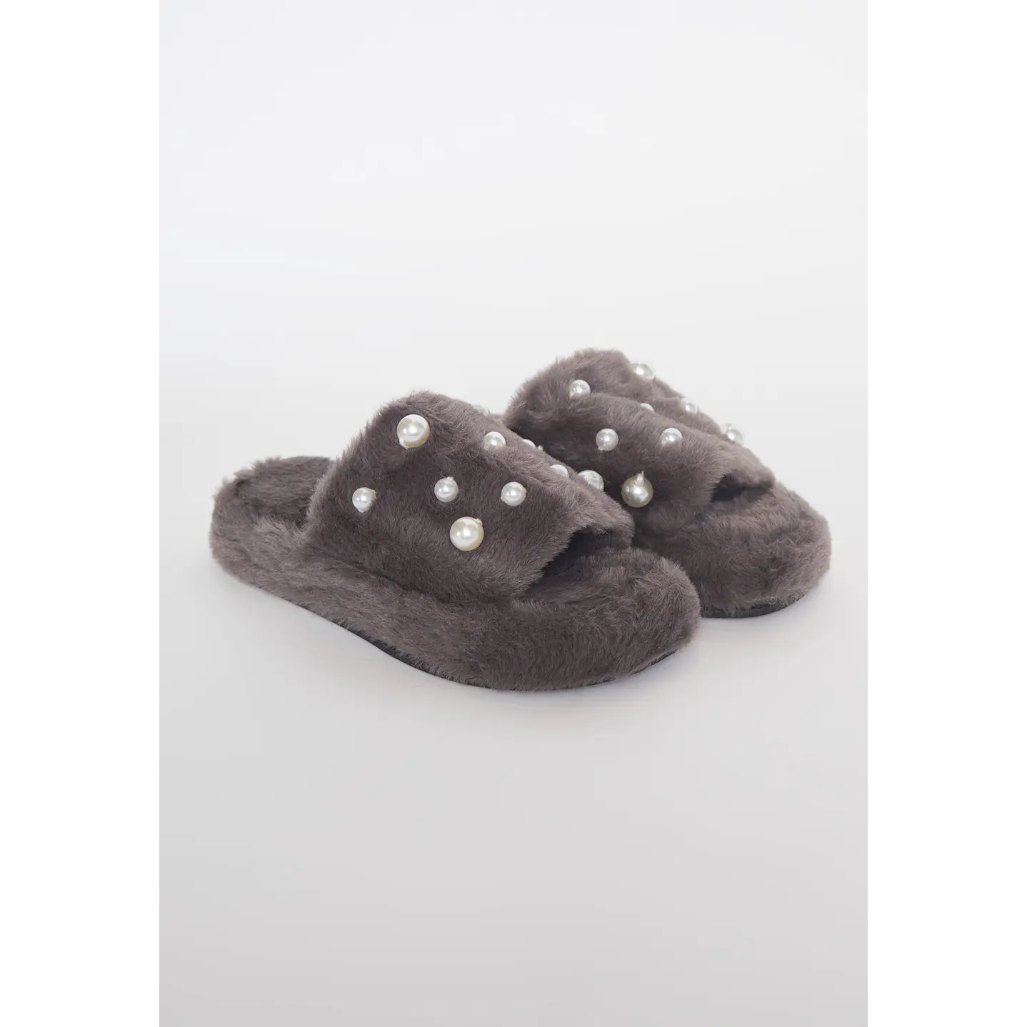 Pantufla Perlas Mujer Gris Familyshop 1