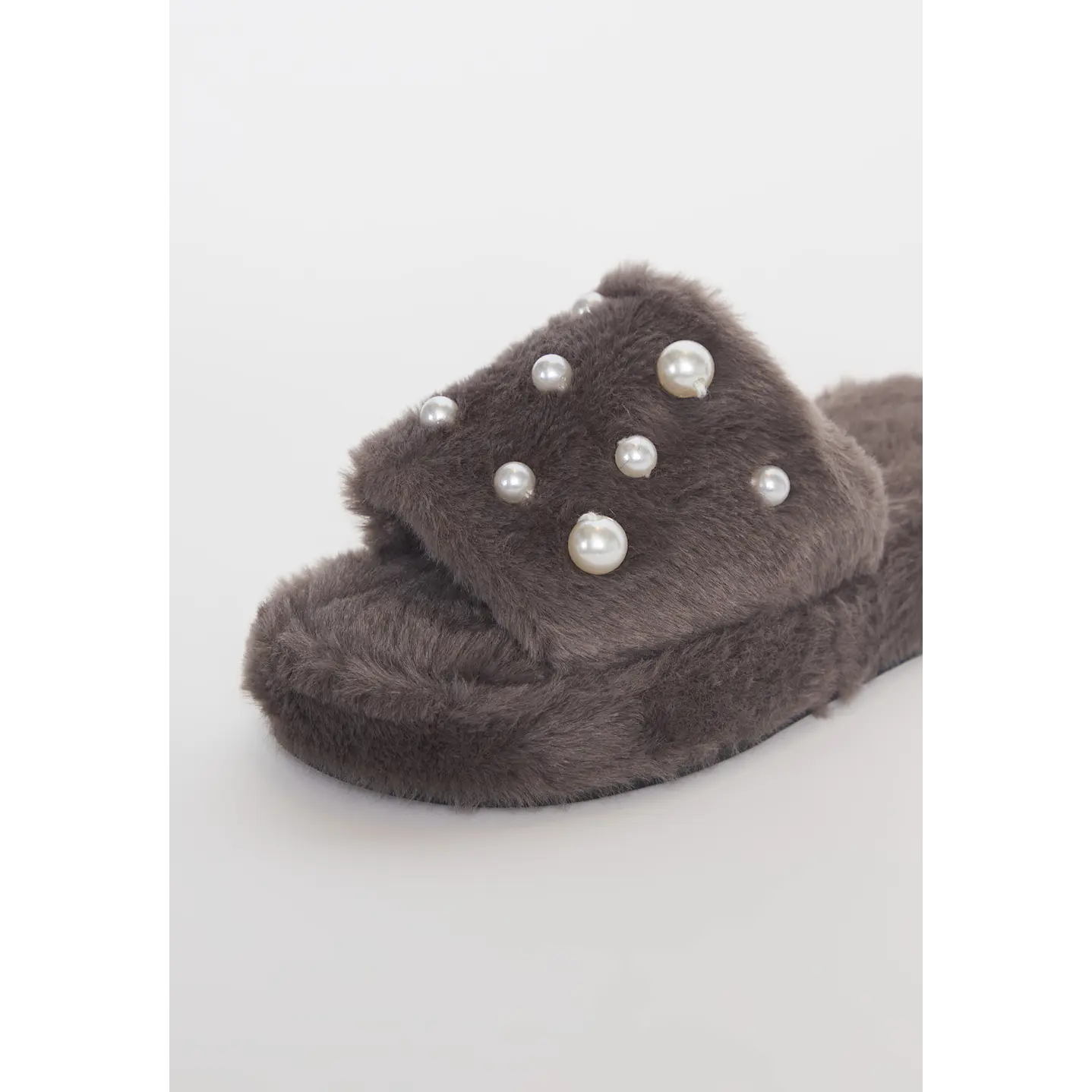 Pantufla Perlas Mujer Gris Familyshop 2