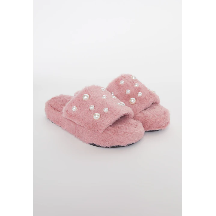 Pantufla Perlas Mujer Rosado Familyshop 1