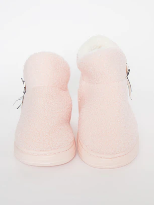 Pantufla Bota Mujer Rosado Familyshop