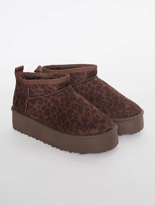 Bota Media Animal Mujer Café Familyshop