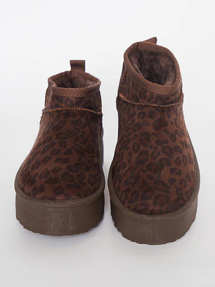 Bota Media Animal Mujer Café Familyshop