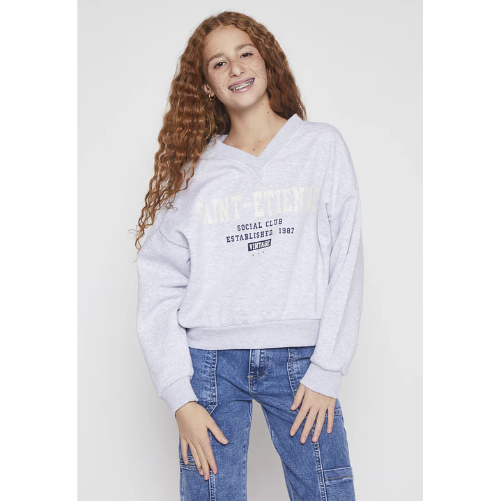 Polerón College Lola Gris Familyshop 1