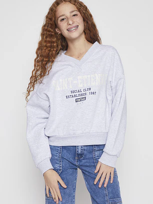 Polerón College Lola Gris Familyshop