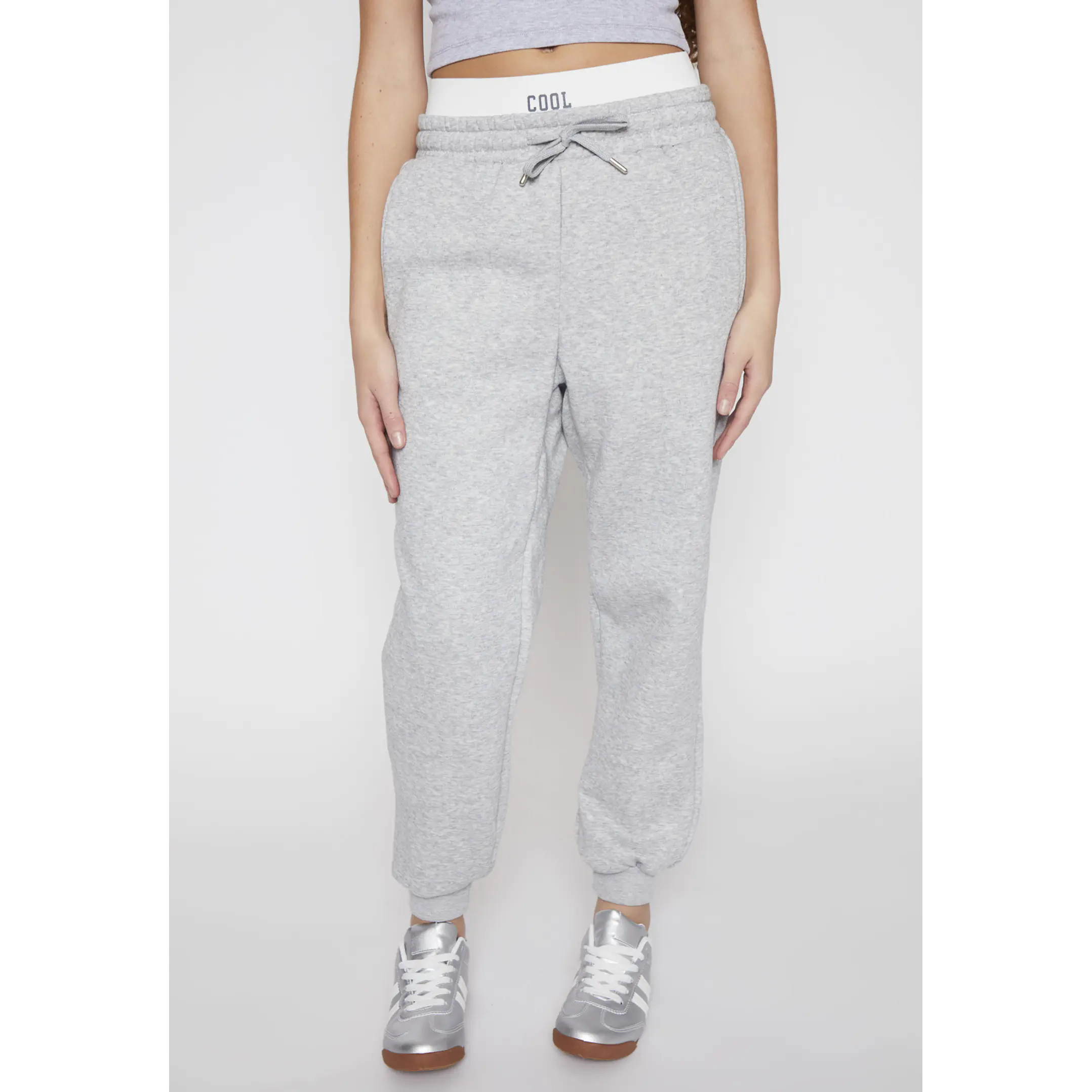 Pantalón Buzo Elasticado Lola Gris Familyshop 1