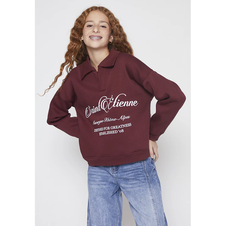 Polerón Varsity Lola Burdeo Familyshop 1
