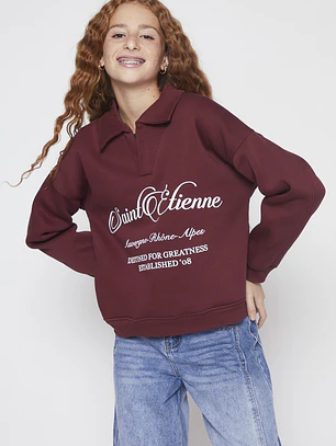 Polerón Varsity Lola Burdeo Familyshop