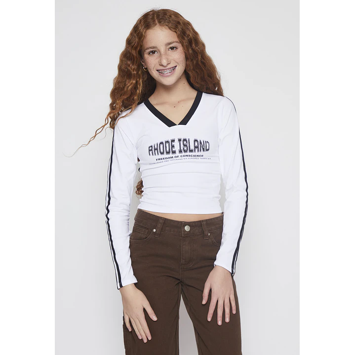 Polera Sport Lola Blanco Familyshop 1
