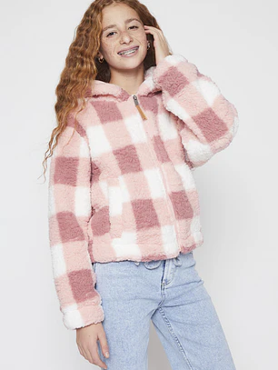 Polar Peludo Flores Lola Rosado Familyshop