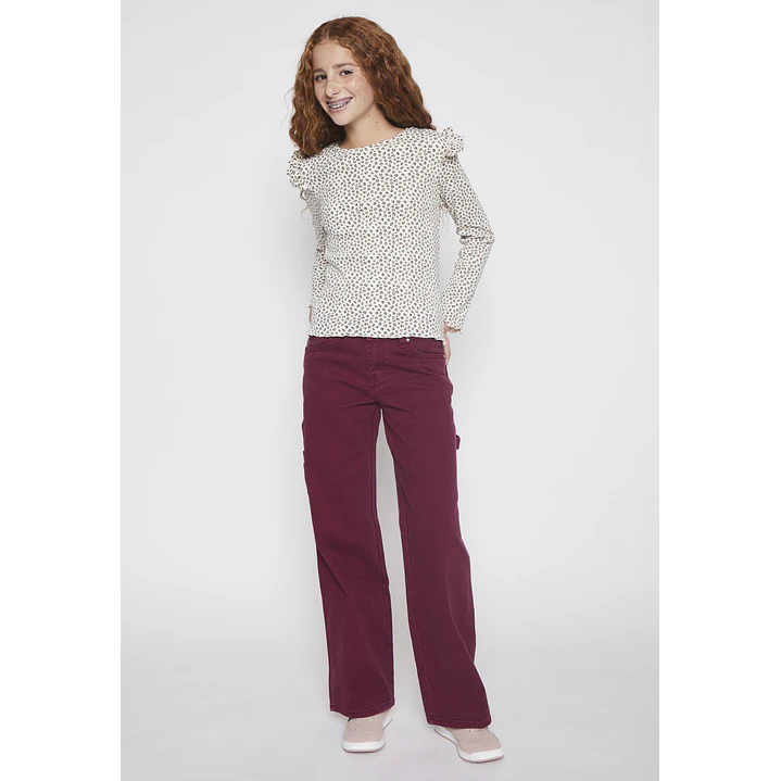 Polera Vuelos Lola Beige Familyshop 4