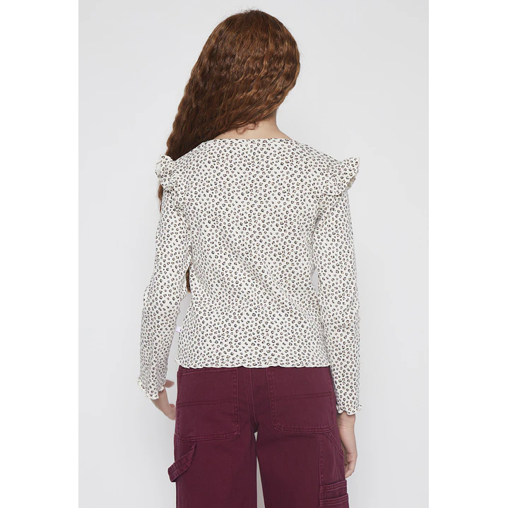 Polera Vuelos Lola Beige Familyshop 2