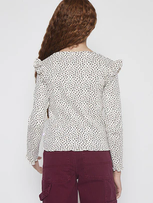 Polera Vuelos Lola Beige Familyshop