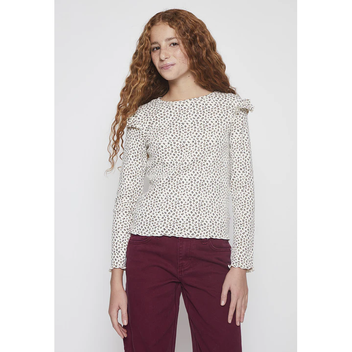 Polera Vuelos Lola Beige Familyshop 1