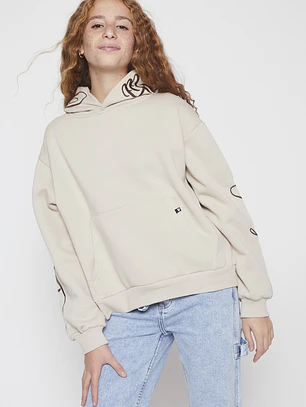 Polerón Bordado Lola Beige Familyshop