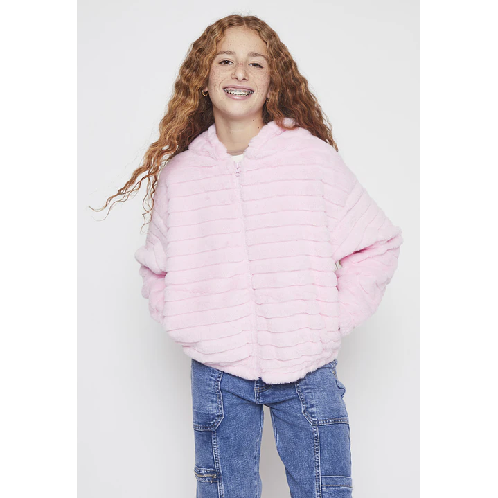 Polar Peludo Líneas Lola Rosado Familyshop 1