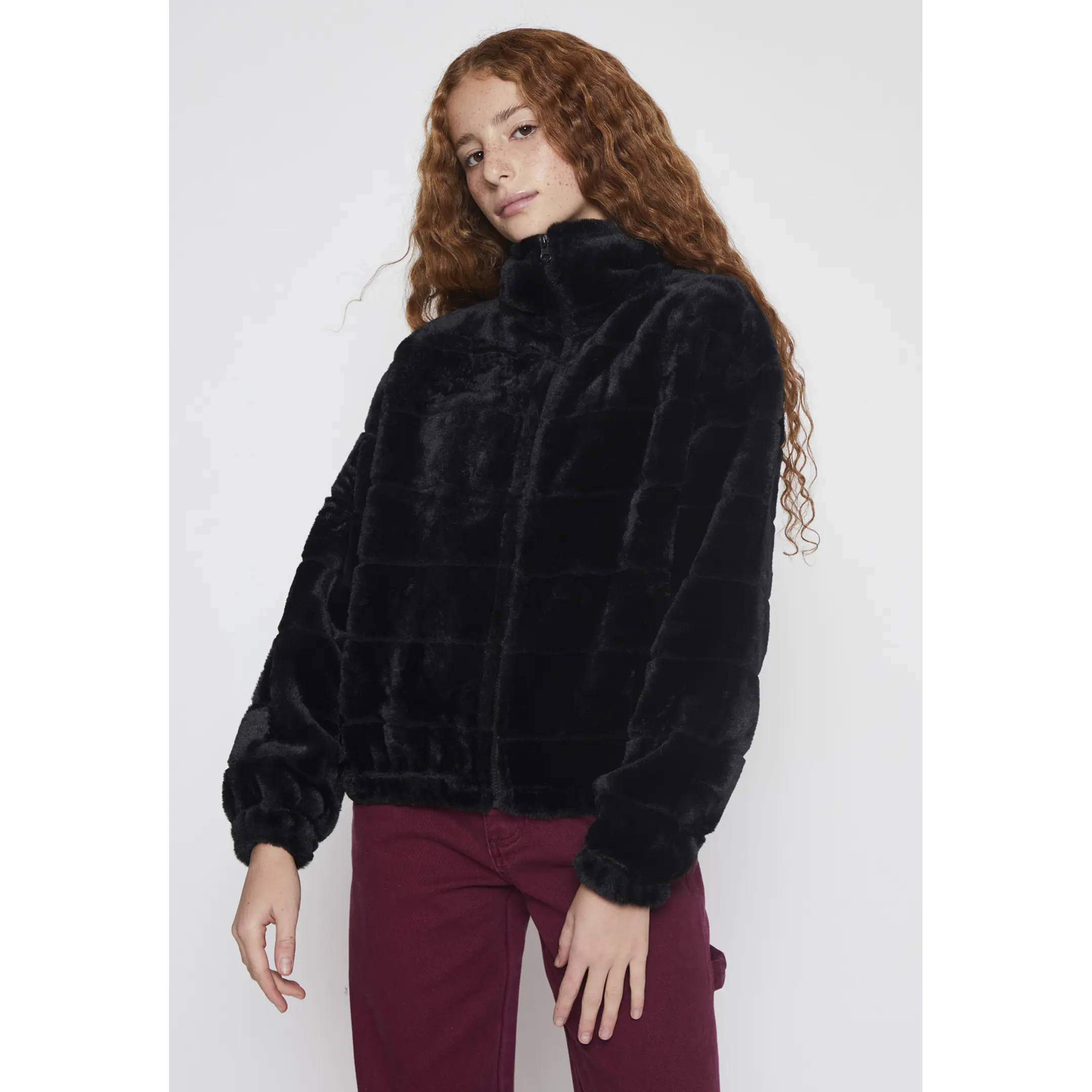 Polar Peludo Piel Lola Negro Familyshop 1