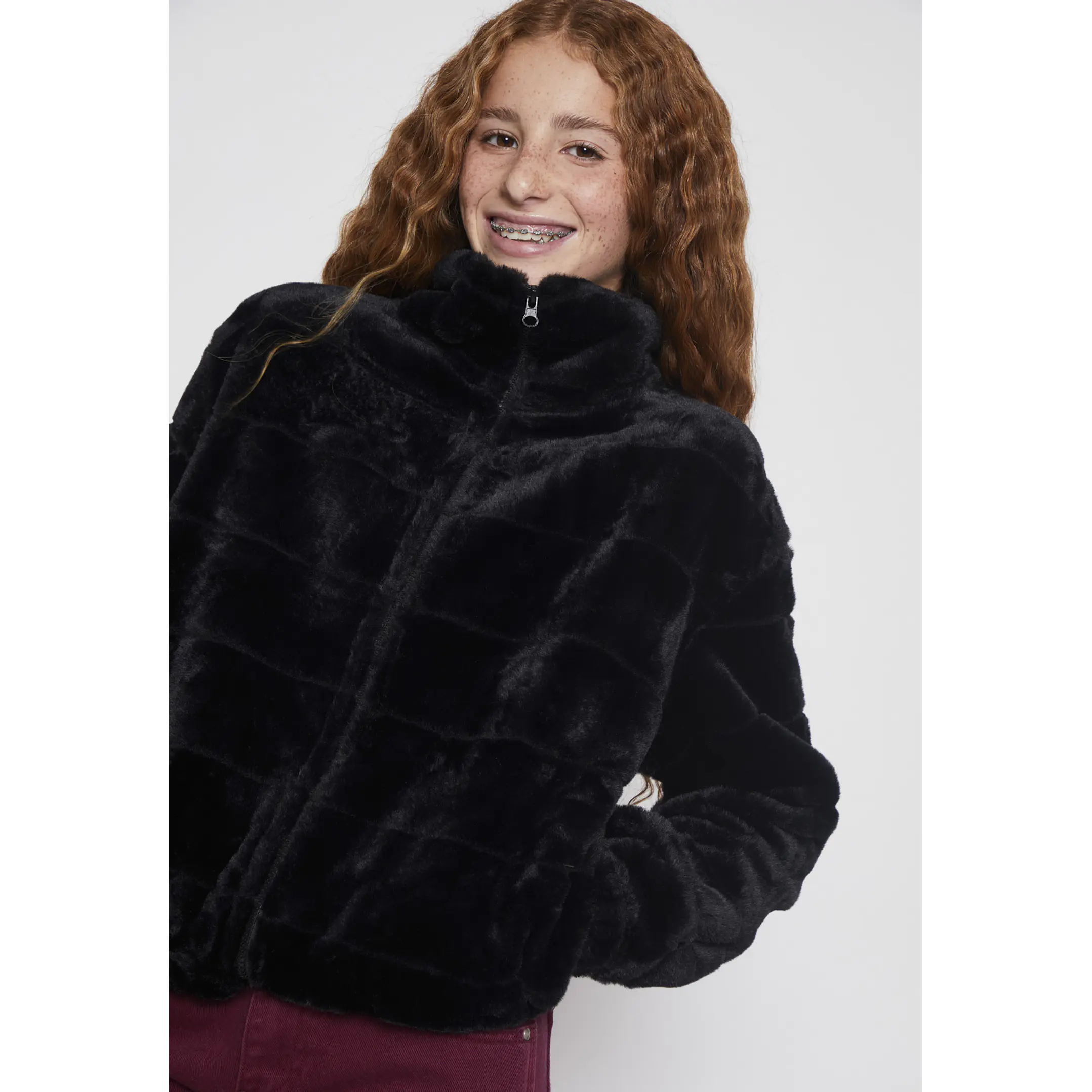 Polar Peludo Piel Lola Negro Familyshop 3