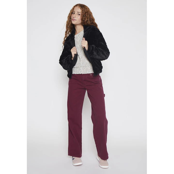 Polar Peludo Piel Lola Negro Familyshop 4