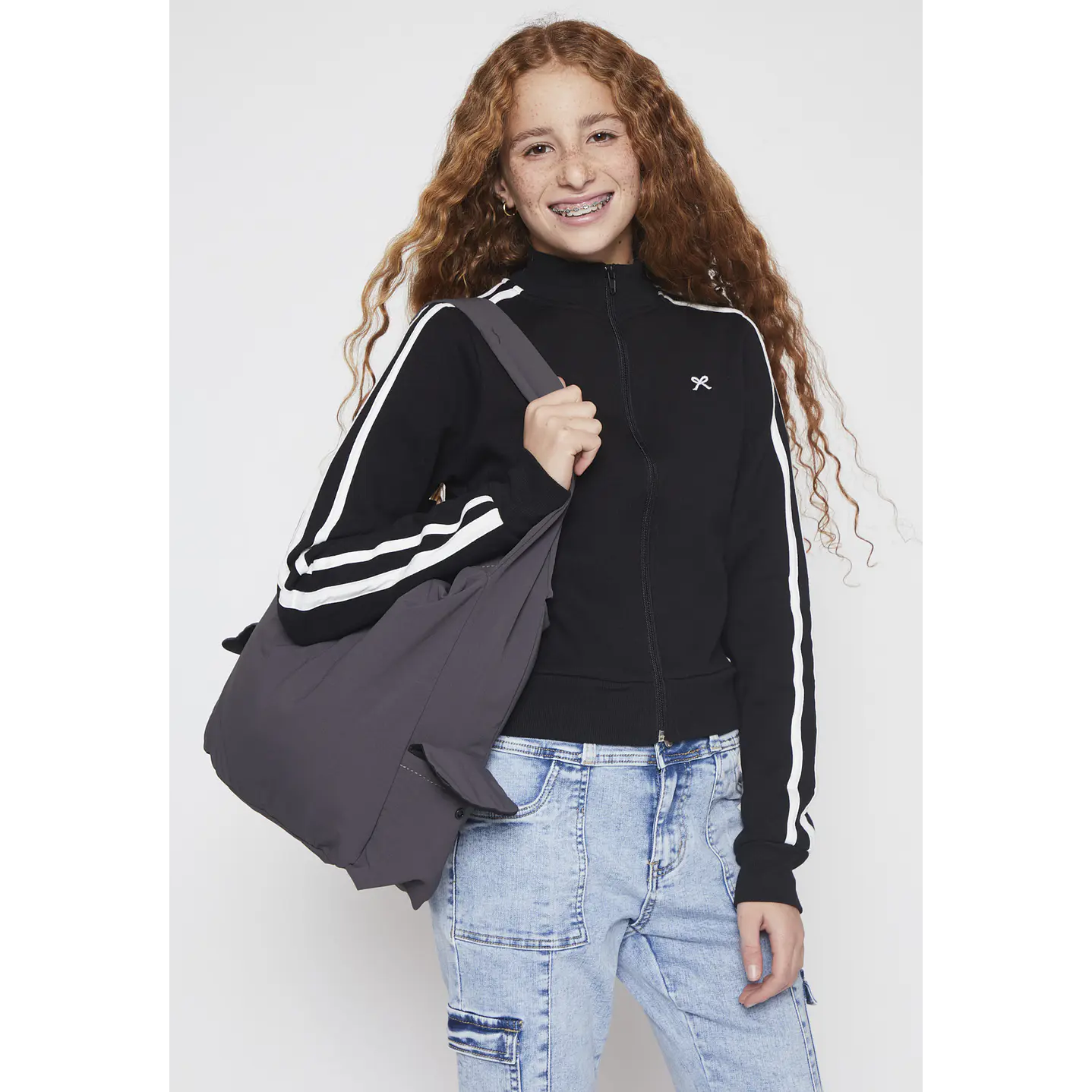 Cartera Bolso Mujer Gris Familyshop 2