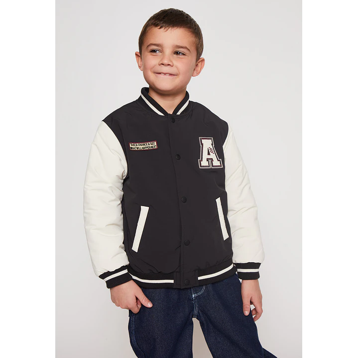 Chaqueta College Sherpa Niño Negro Familyshop 1